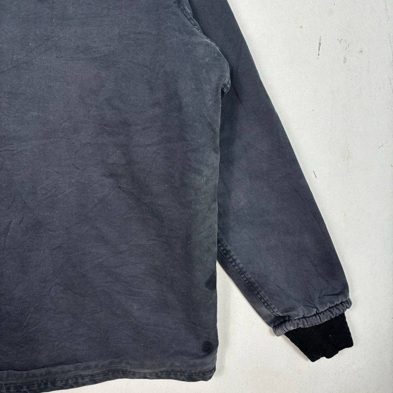 Japanese Brand Bluco Paxon Bomber Jacket Black Stone Washed Denim Jacket Size US L / EU 52-54 / 3 - 8 Thumbnail