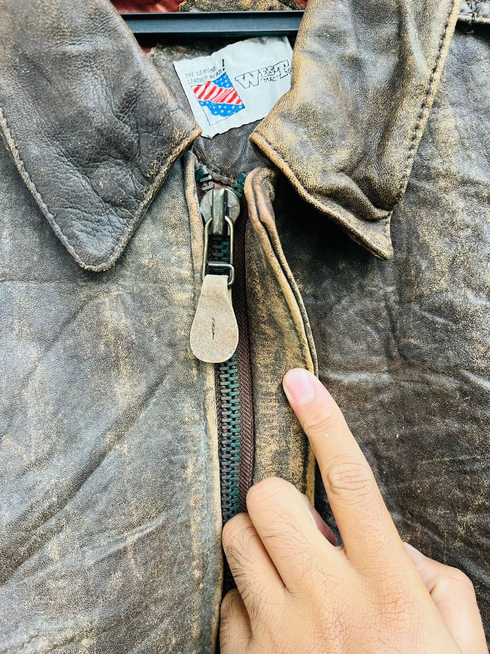Japanese Brand × Vintage Vintage West Mac The Genuine Fashion Style Leather Jacket Size US L / EU 52-54 / 3 - 11 Thumbnail