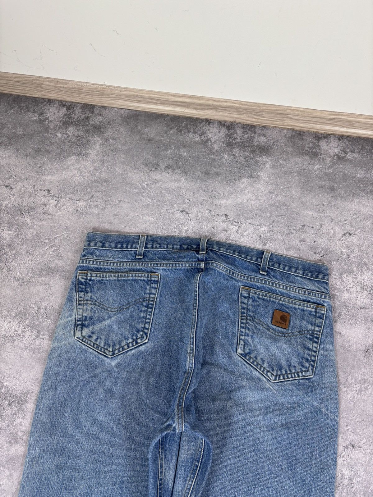 Carhartt Vintage Carhartt Men’s Faded Light Blue Baggy Denim Jeans Size US 42 / EU 58 - 5 Thumbnail
