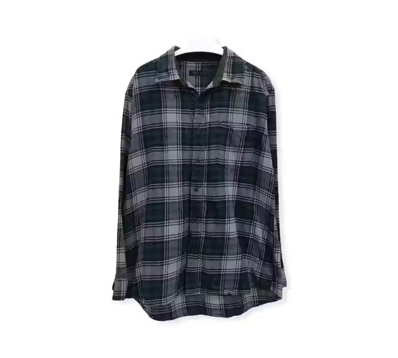 image of Clothes Truck Plaid Tartan Flannel Shirt, Men's (Size Large)