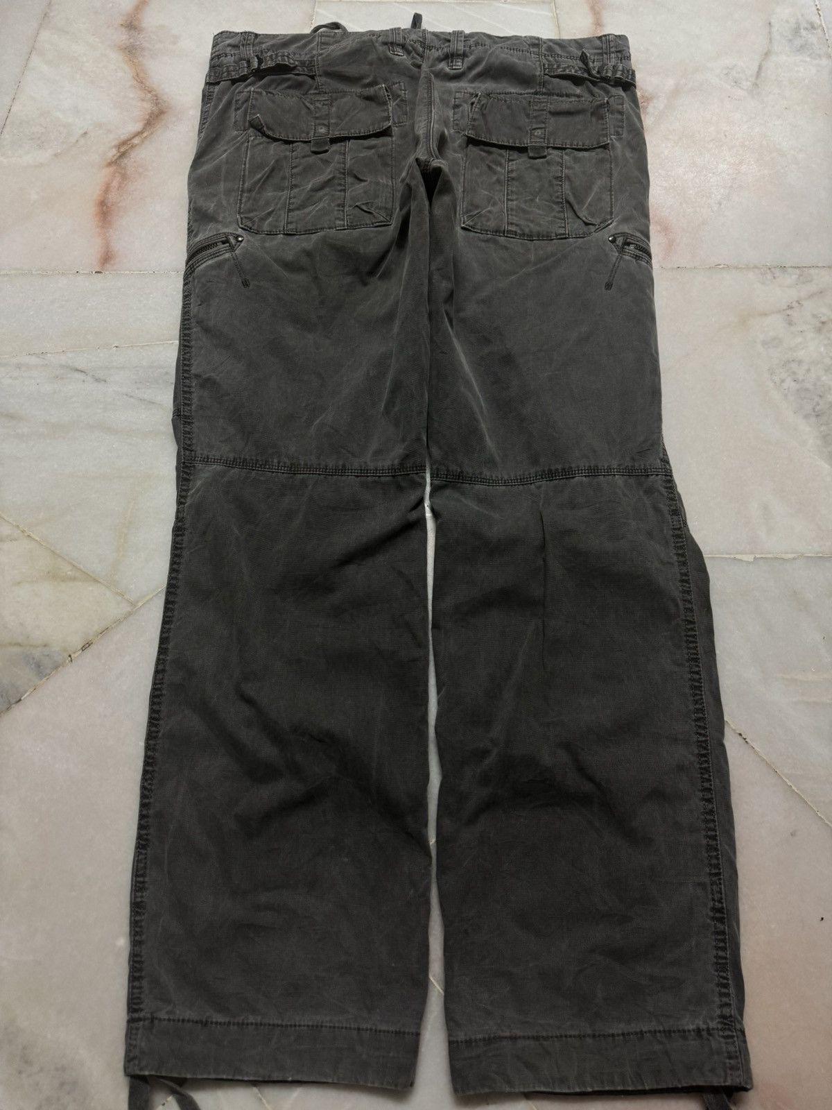 Uniqlo 💥VINTAGE 90s UNIQLO FAFED ZIPPER WORKWEAR THRASHED CARGO Size US 38 / EU 54 - 11 Thumbnail