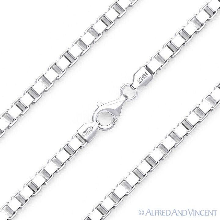 Other Classic Box Link Chain Bracelet in .925 Sterling Silver Size ONE SIZE - 1 Thumbnail