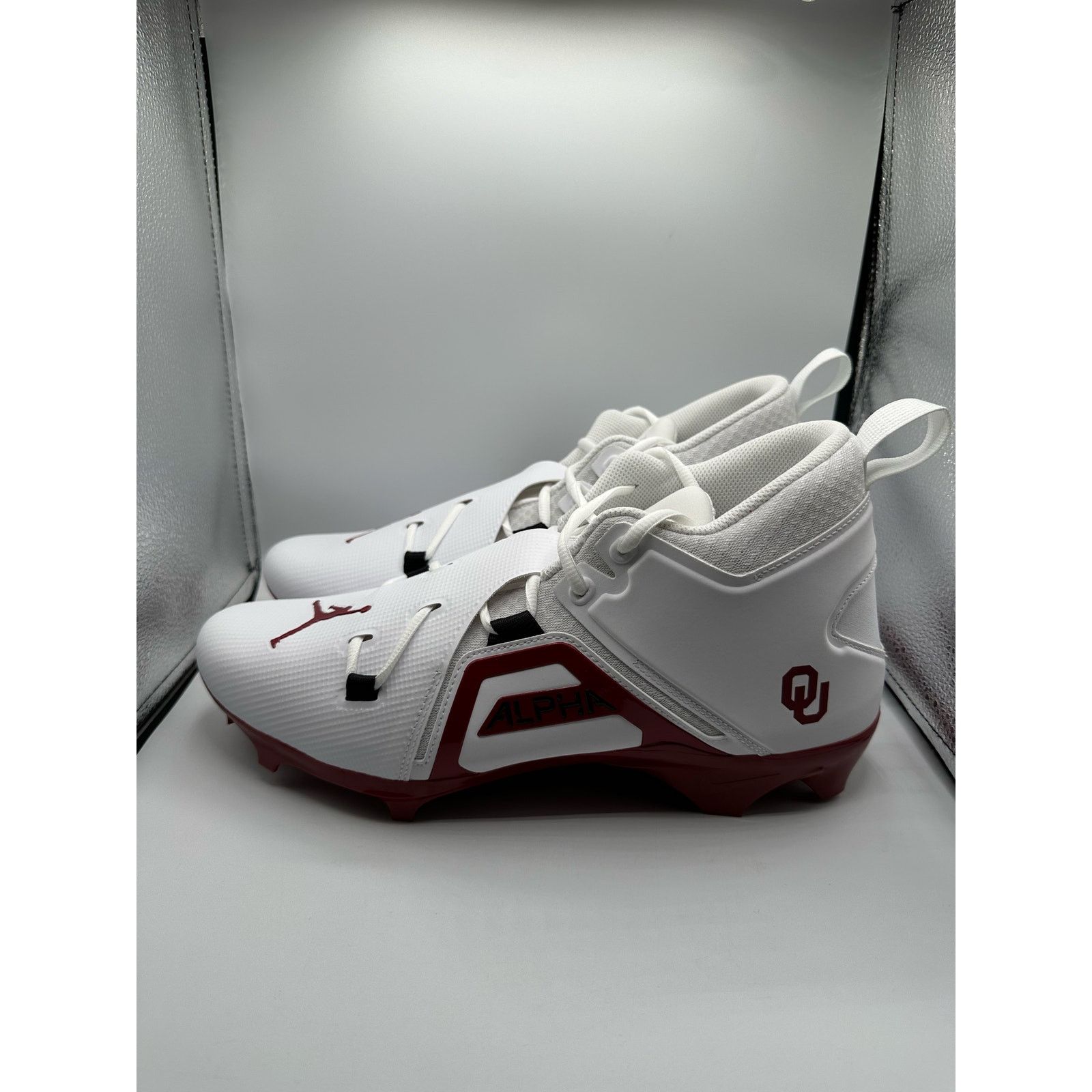 Jordan Brand Jordan Alpha Menace Pro 3 “Oklahoma Away” PE size 13.5 men’s Size US 13 / EU 46 - 1 Thumbnail