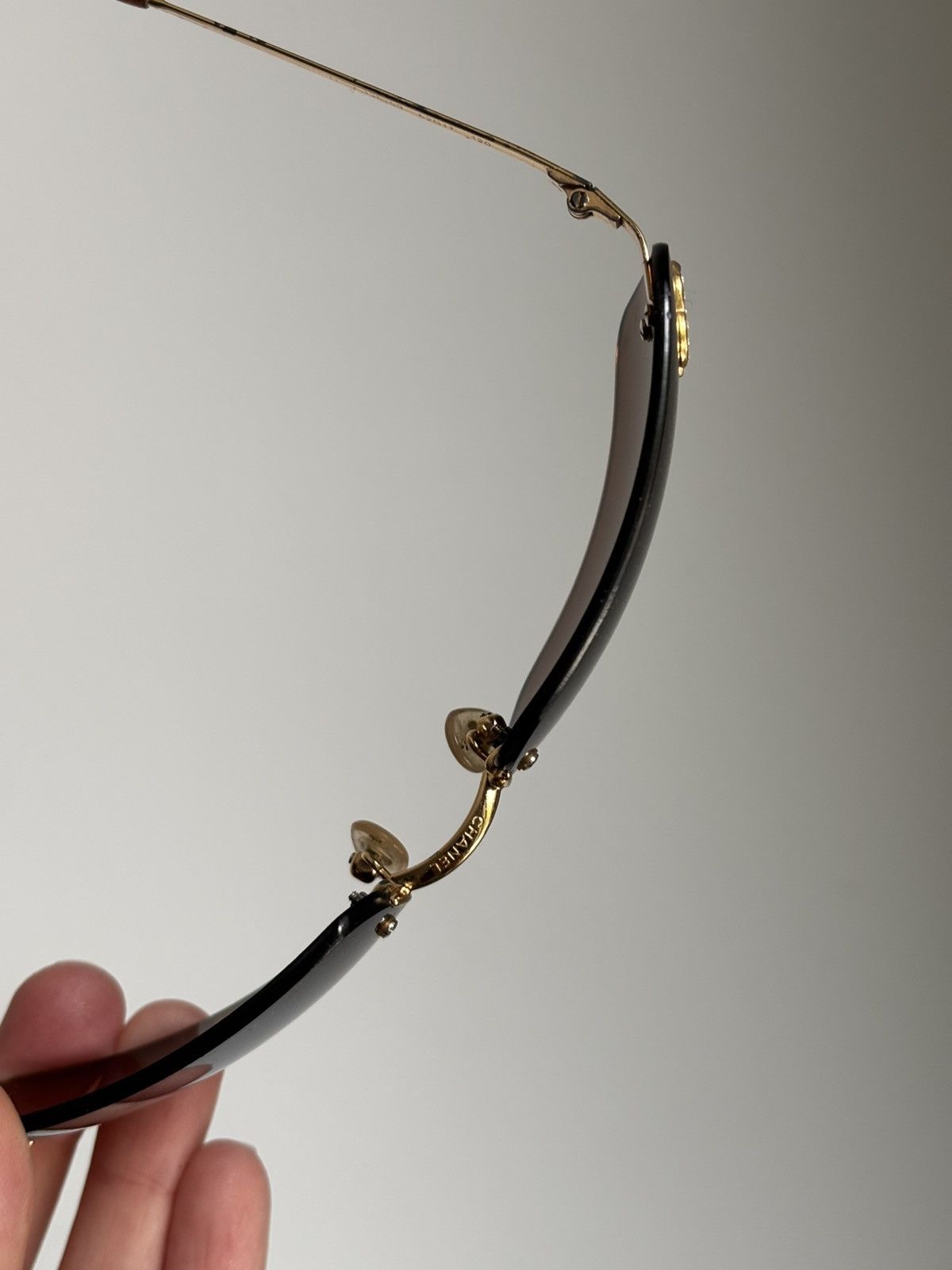 Chanel CHANEL Sunglasses 4017-D Rimless Rhinestone Vintage Size ONE SIZE - 10 Thumbnail