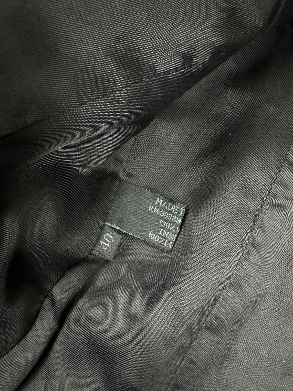 Prada Prada Milano FW1999 Black Wool & Leather Jacket Size S / US 4 / IT 40 - 12 Thumbnail