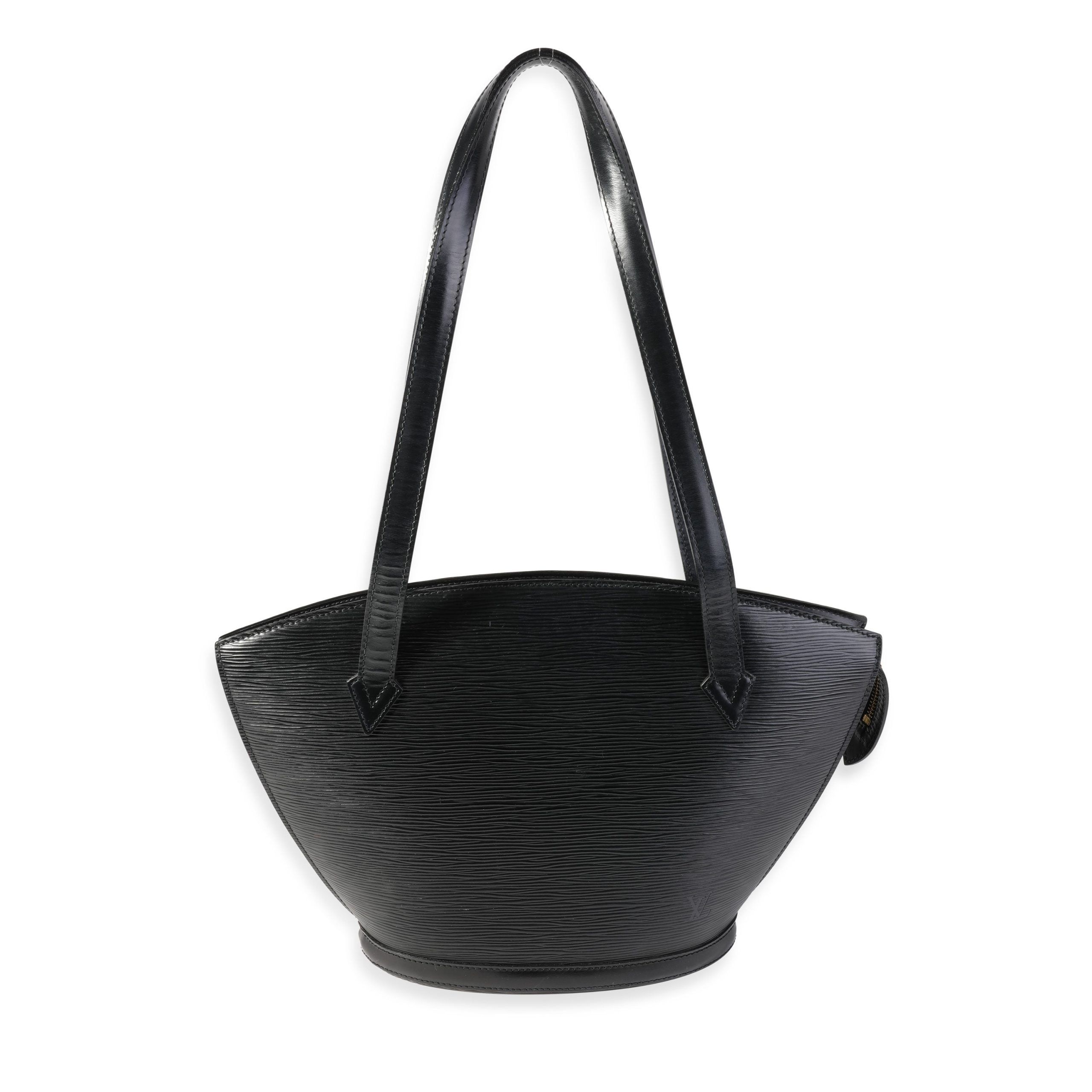 image of Louis Vuitton Black Epi Leather Saint Jacques Pm, Women's