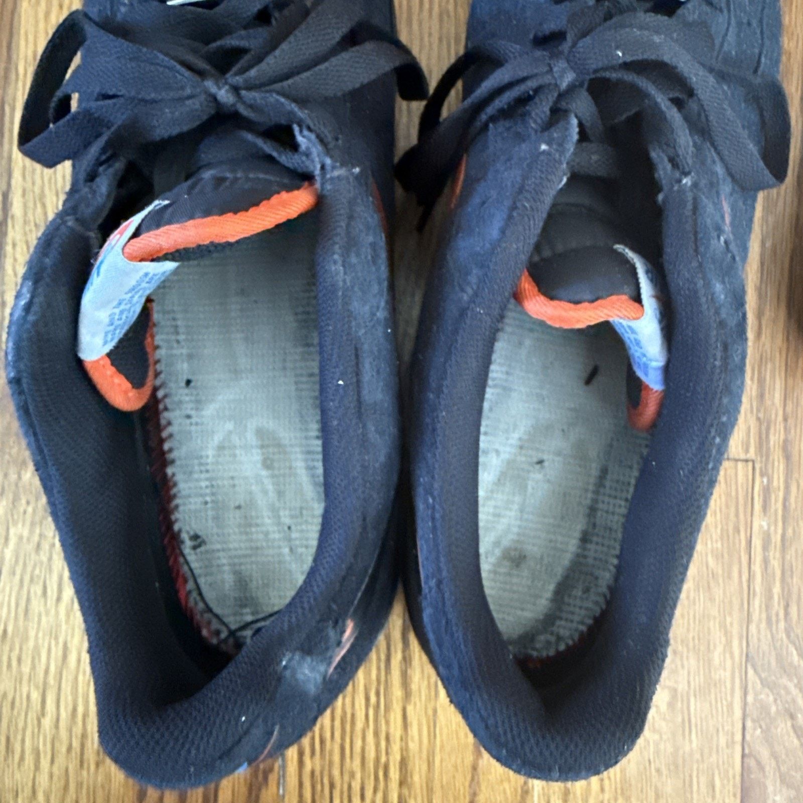 Nike Air Force 1 Black Team Orange Photo Blue Houndstooth Size US 12 / EU 45 - 12 Thumbnail