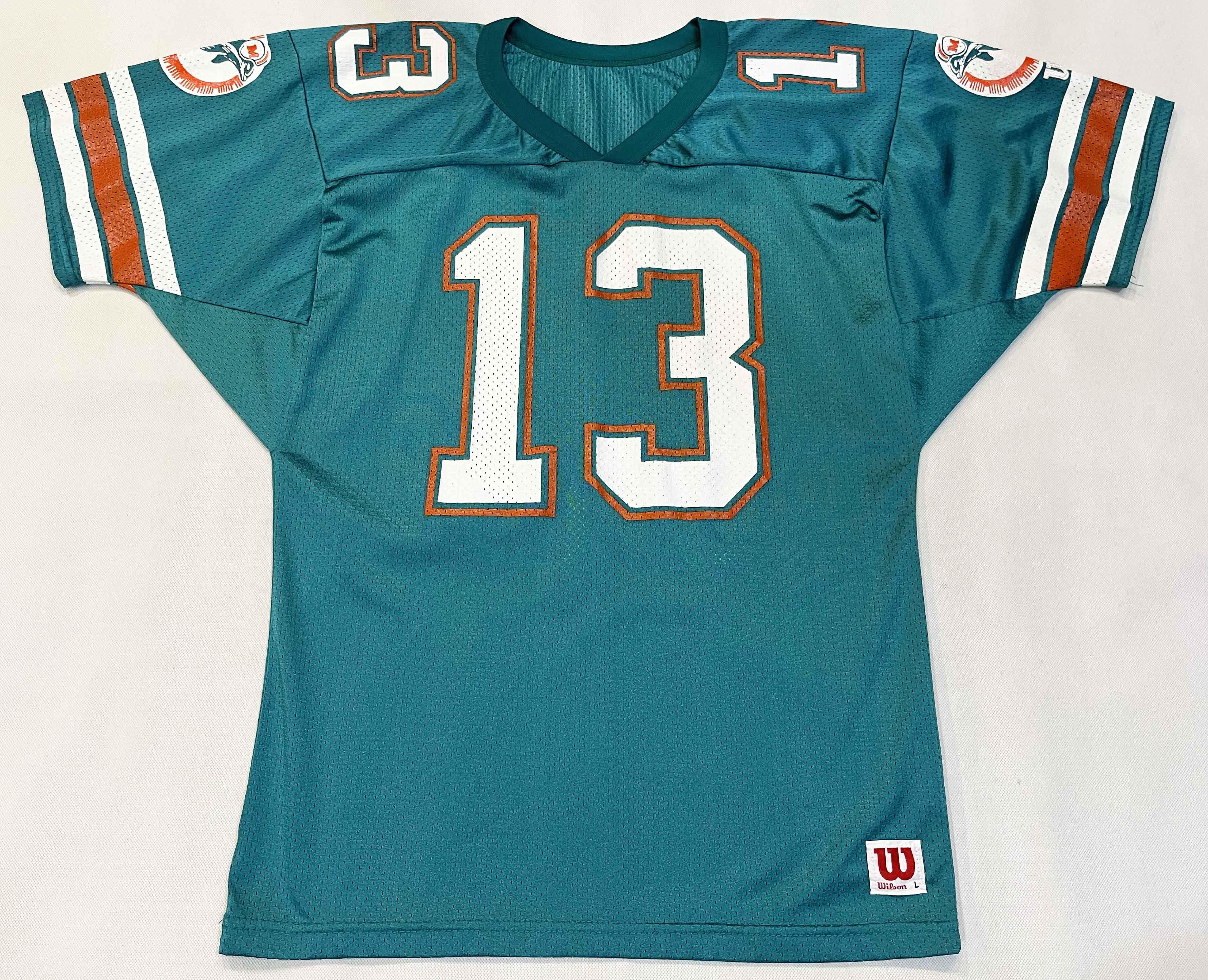 NFL × Vintage × Wilson Vintage Wilson NFL Miami Dolphins MARINO #13 Football Jersey Size US L / EU 52-54 / 3 - 1 Thumbnail