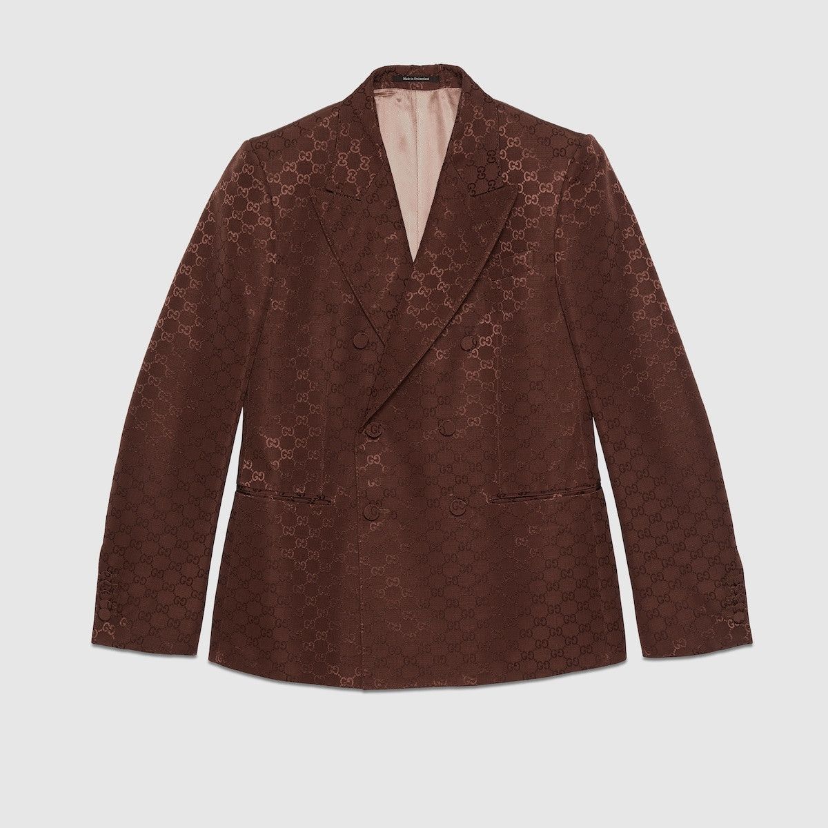 Gucci o1s1wg110725 GG Cotton Canvas Jacket in Brown Size US S / EU 44-46 / 1 - 1 Thumbnail