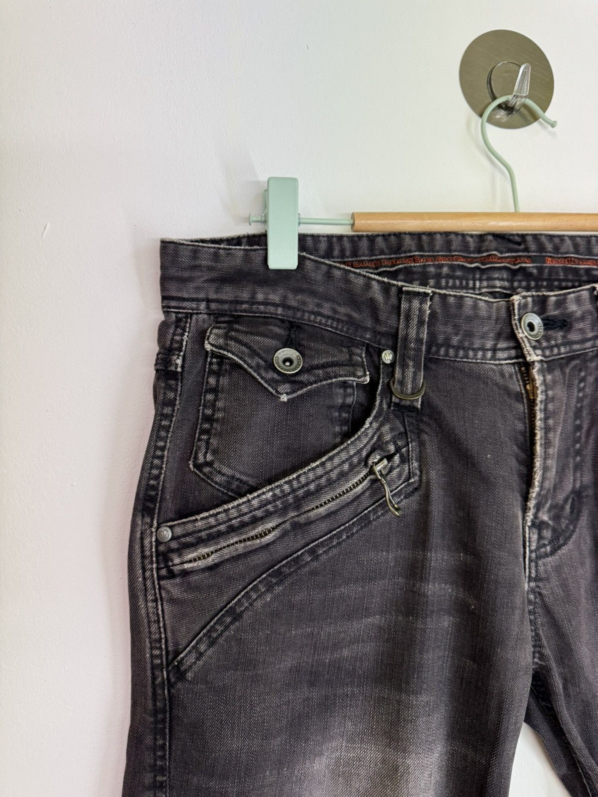 Hysteric Glamour Y2K FLARE NICOLE CLUB FOR MEN ZIPPER ACID WASH STYLE DENIM Size US 31 - 7 Thumbnail