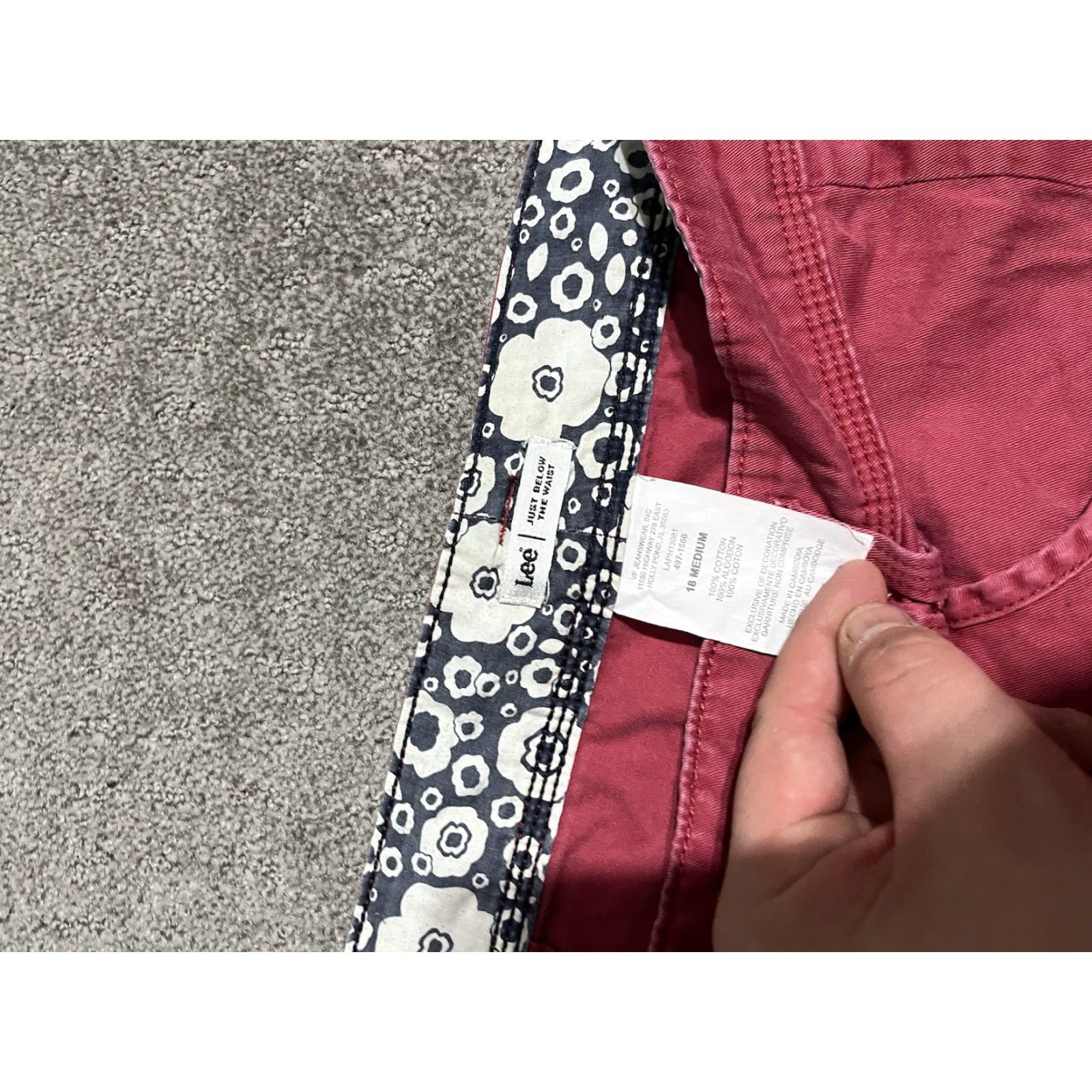 Lee Lee Bermuda Shorts Women's 18 Red Plus Stretch - 18M, Bermuda, Red, Women's, Plus Size, Lee, Shorts Size 40" / US 18 - 3 Thumbnail