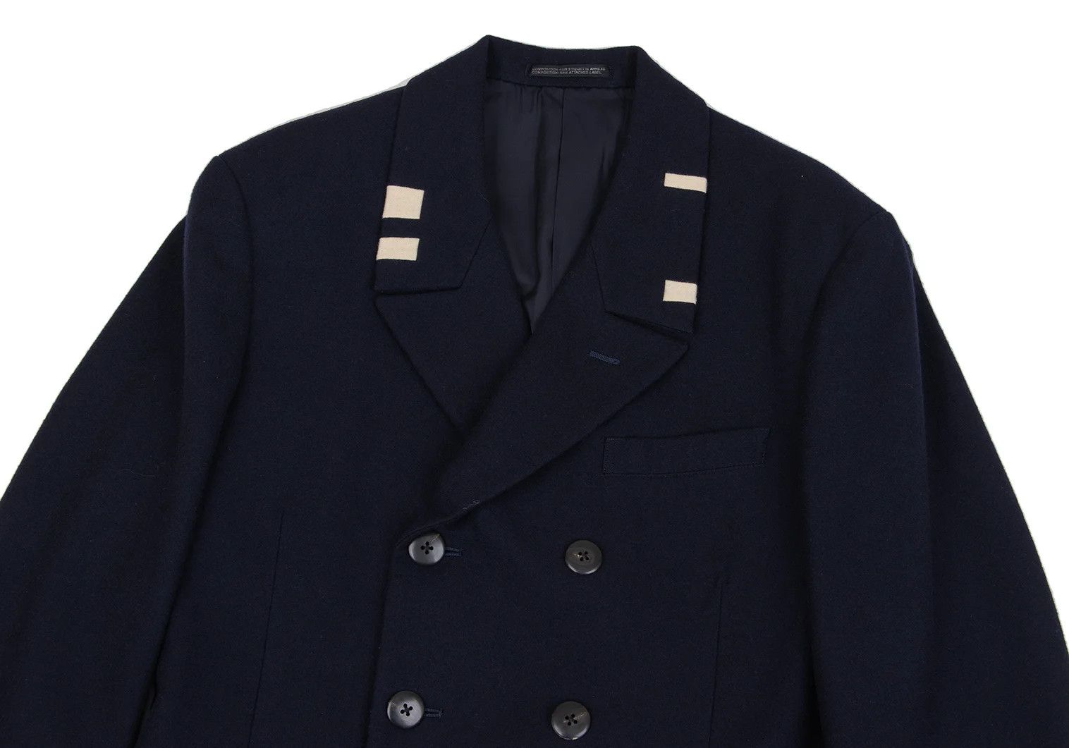Yohji Yamamoto Yohji Yamamoto Wool Double Jacket Set in Navy Size US S / EU 44-46 / 1 - 3 Thumbnail