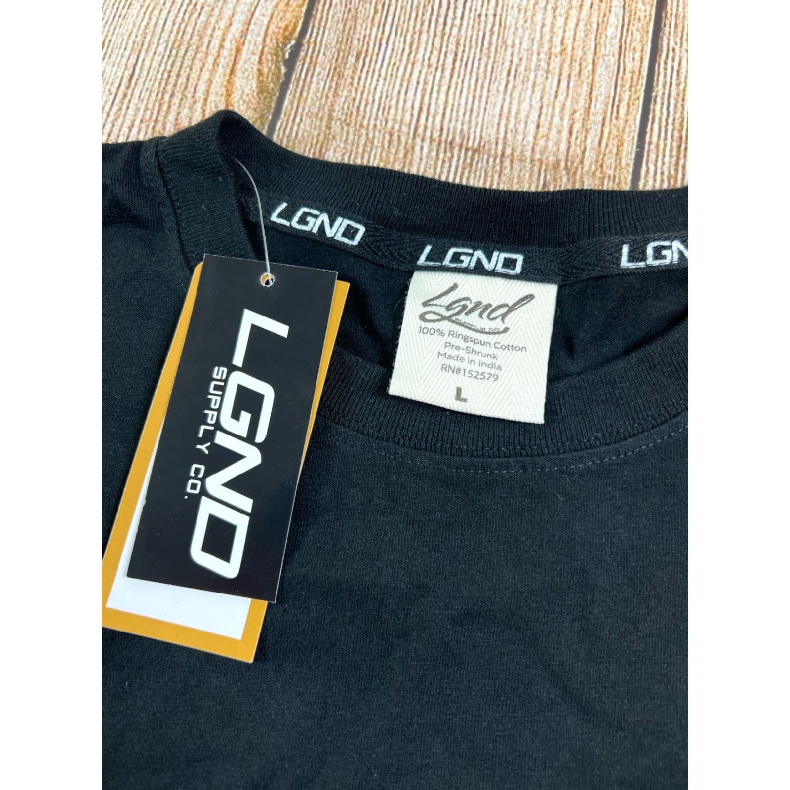 Vintage LgndSupplyCo T Shirt Embroidered Black Size L Mens Short Sleeve Solid Regular NWT Size US L / EU 52-54 / 3 - 5 Thumbnail