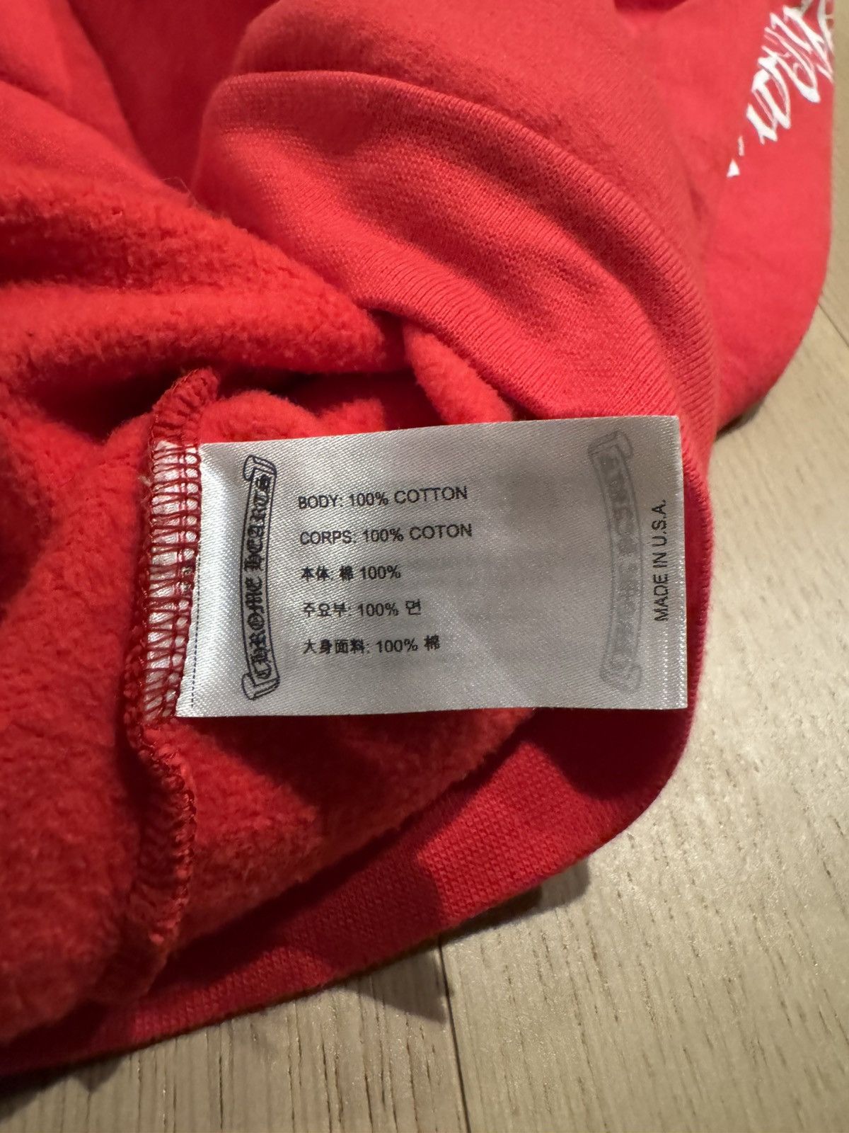 Chrome Hearts Chrome Hearts Red Scroll Hoodie Size US L / EU 52-54 / 3 - 7 Thumbnail