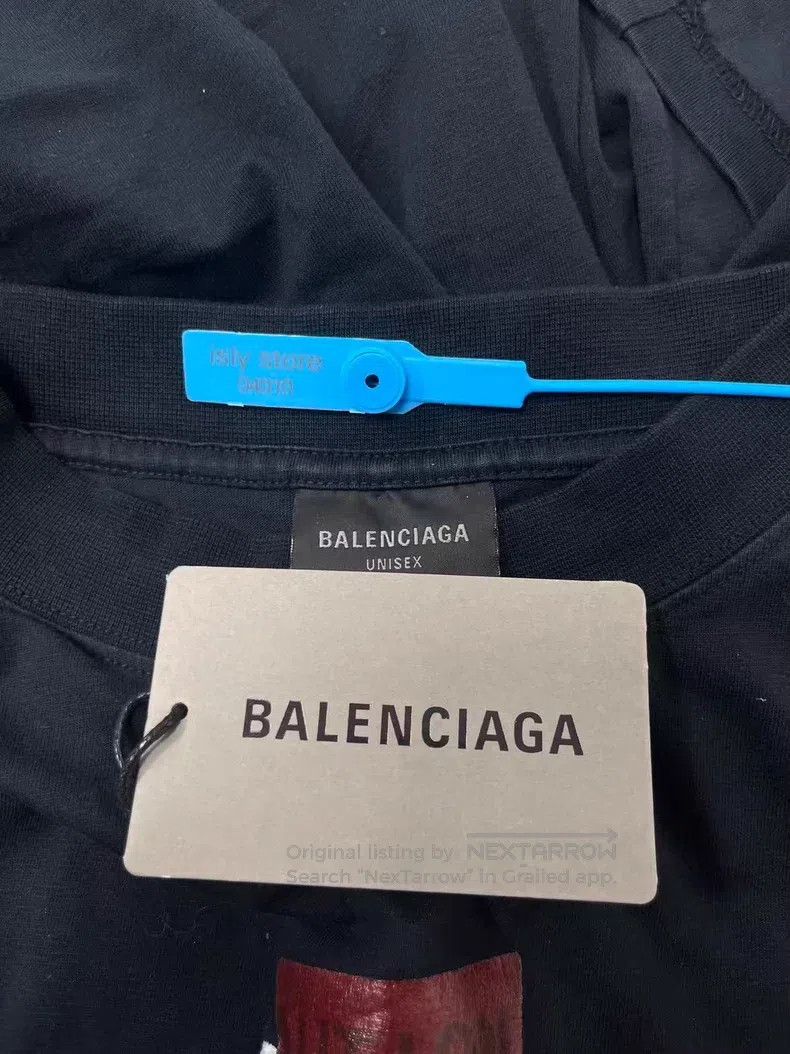 Balenciaga Balenciaga Tape Back Letter Regular Fit T-Shirt Men's Size US M / EU 48-50 / 2 - 4 Thumbnail