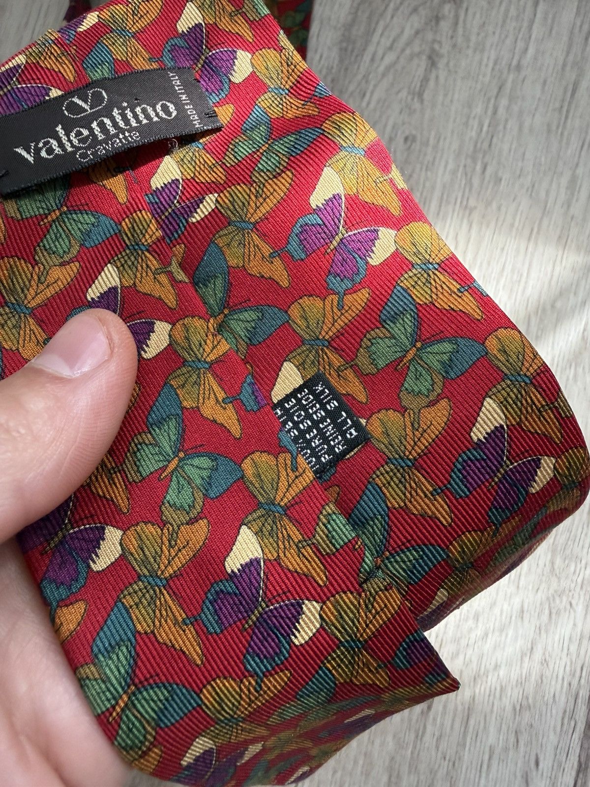 Valentino Rare multicolour Valentino butterfly monogram tie Size ONE SIZE - 9 Thumbnail