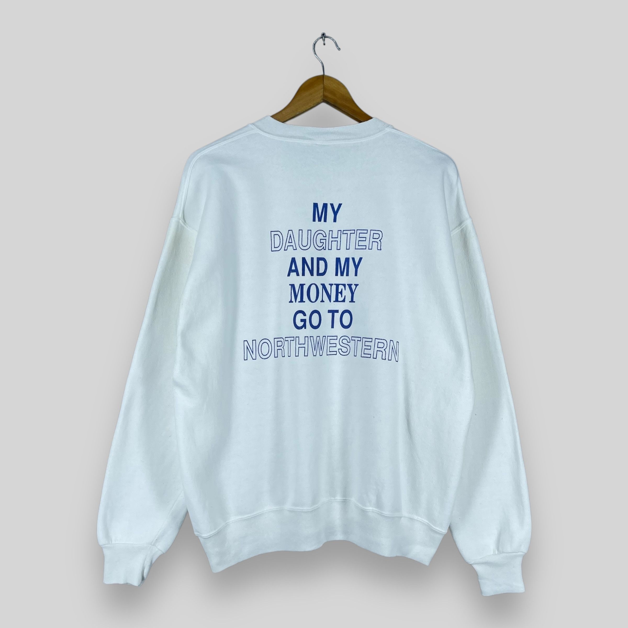 Vintage Vintage NORTHWESTERN DAD University Printed Sweatshirt Size US L / EU 52-54 / 3 - 8 Thumbnail