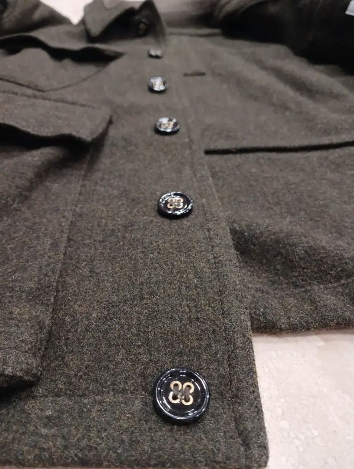 Yves Saint Laurent YSL RIVE GAUCHE MILITARY WOOL JACKET Size US M / EU 48-50 / 2 - 6 Thumbnail
