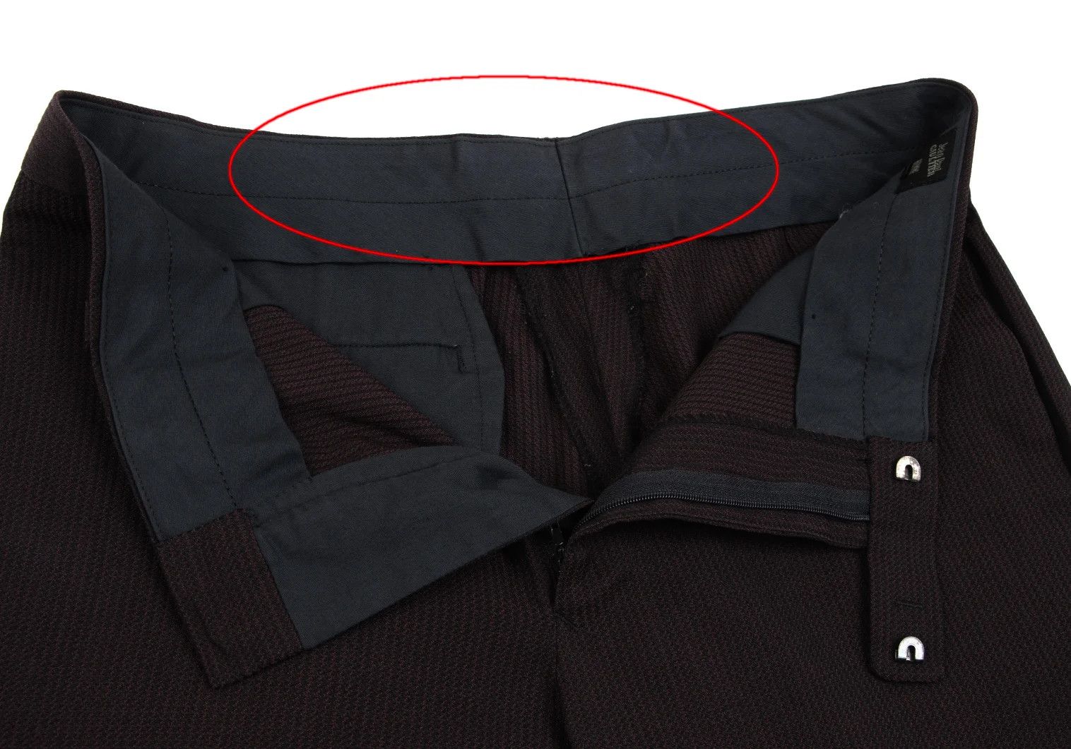 Jean Paul Gaultier Wool Zigzag Stripe Pants in Bordeaux Size 50 Size US 34 / EU 50 - 5 Thumbnail