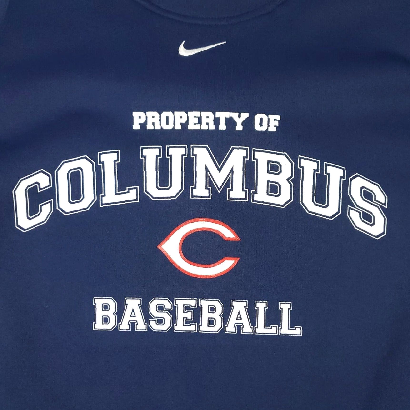 Nike Nike Sweater Mens Size Small Blue Columbus Baseball Pullover Sweatshirt Size US S / EU 44-46 / 1 - 2 Thumbnail
