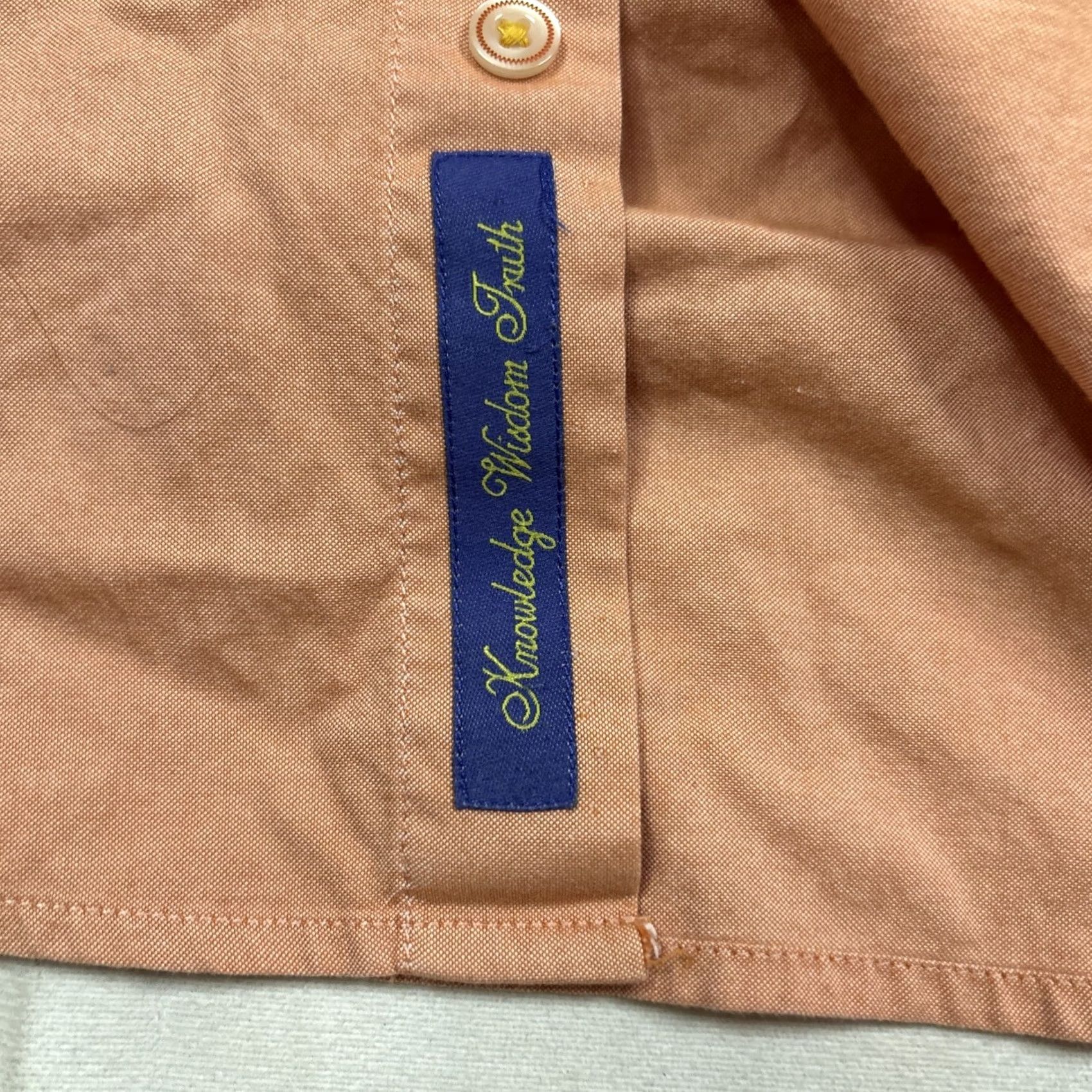 Robert Graham Robert Graham The Fresh Laundered Shirt Mens Medium Salmon Long Sleeve Button-Up Collared Embroidered Size US M / EU 48-50 / 2 - 3 Thumbnail