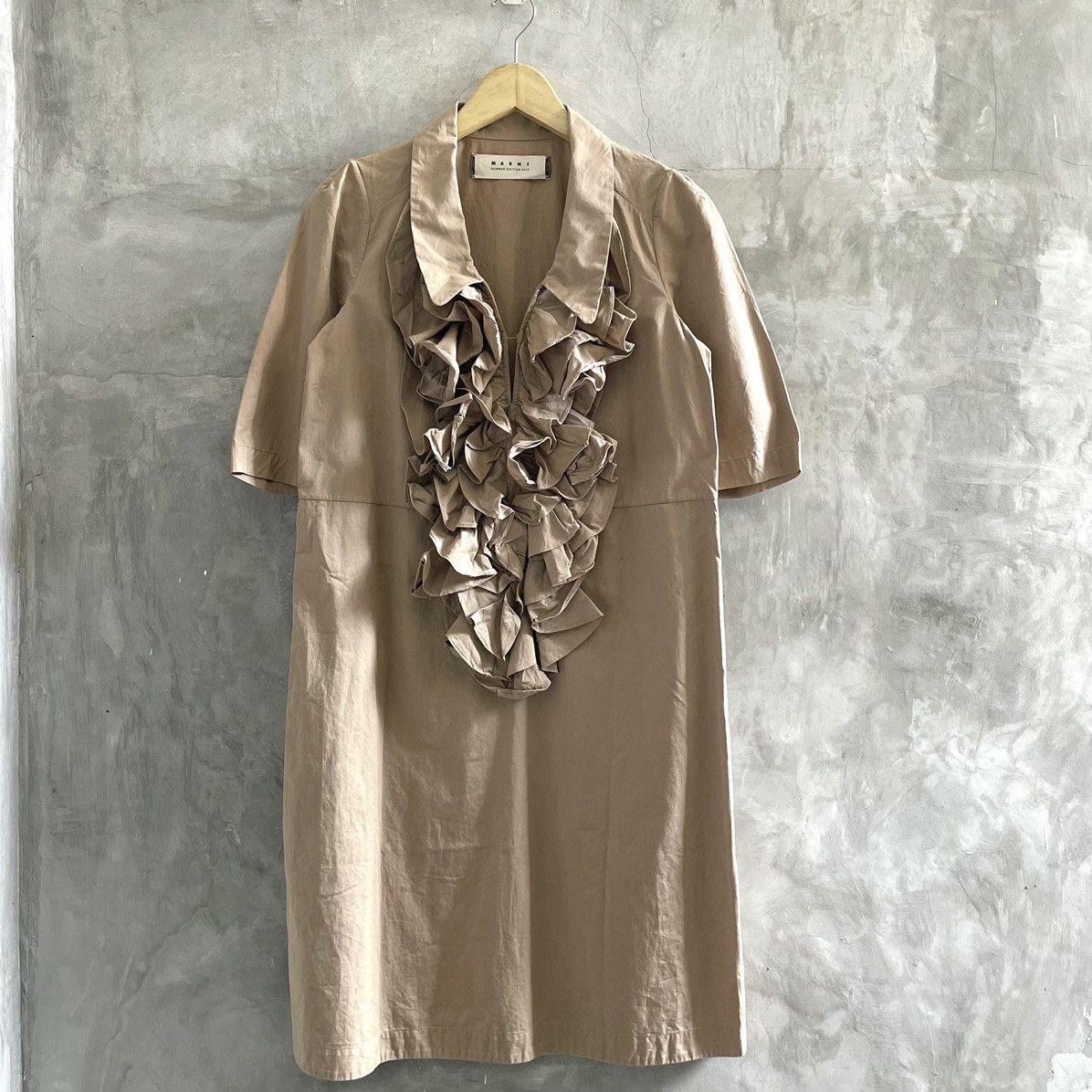 image of Marni Summer Edition 2012 Colection Dresses in Khaki, Women's (Size Small)