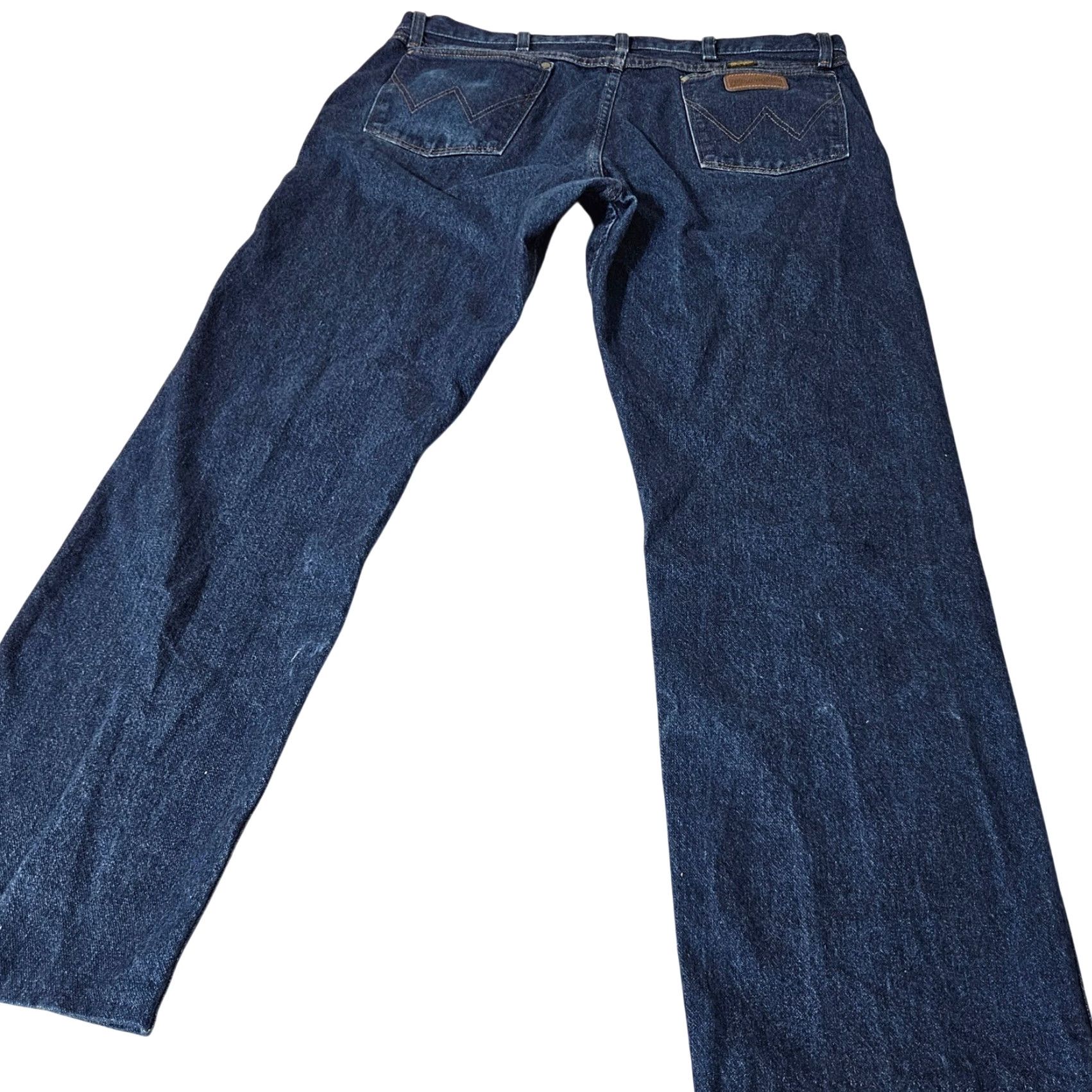 Wrangler Jeans 47MWZ Regular Fit Men 38x30 Blue Western Cowboy Cut 