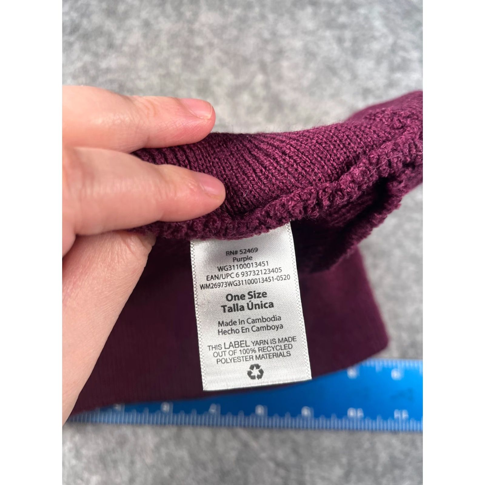 Walmart Walmart Beanie Hat Unisex Adults One Size Purple Knit 100% Acrylic Beanie Ski Season Winter Fall Spring Summer Mens Womens Boys Girls Size ONE SIZE - 6 Thumbnail