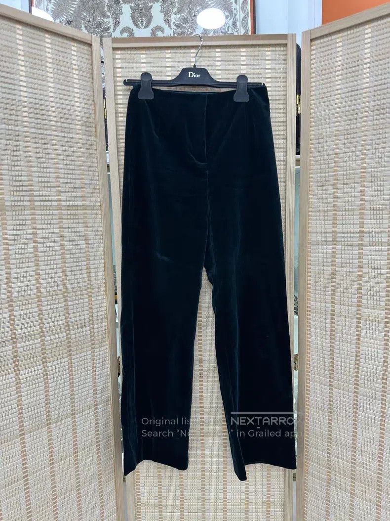 Loro Piana Loro Piana Green Velvet Pants Size 25" / US 0 / IT 36 - 1 Thumbnail