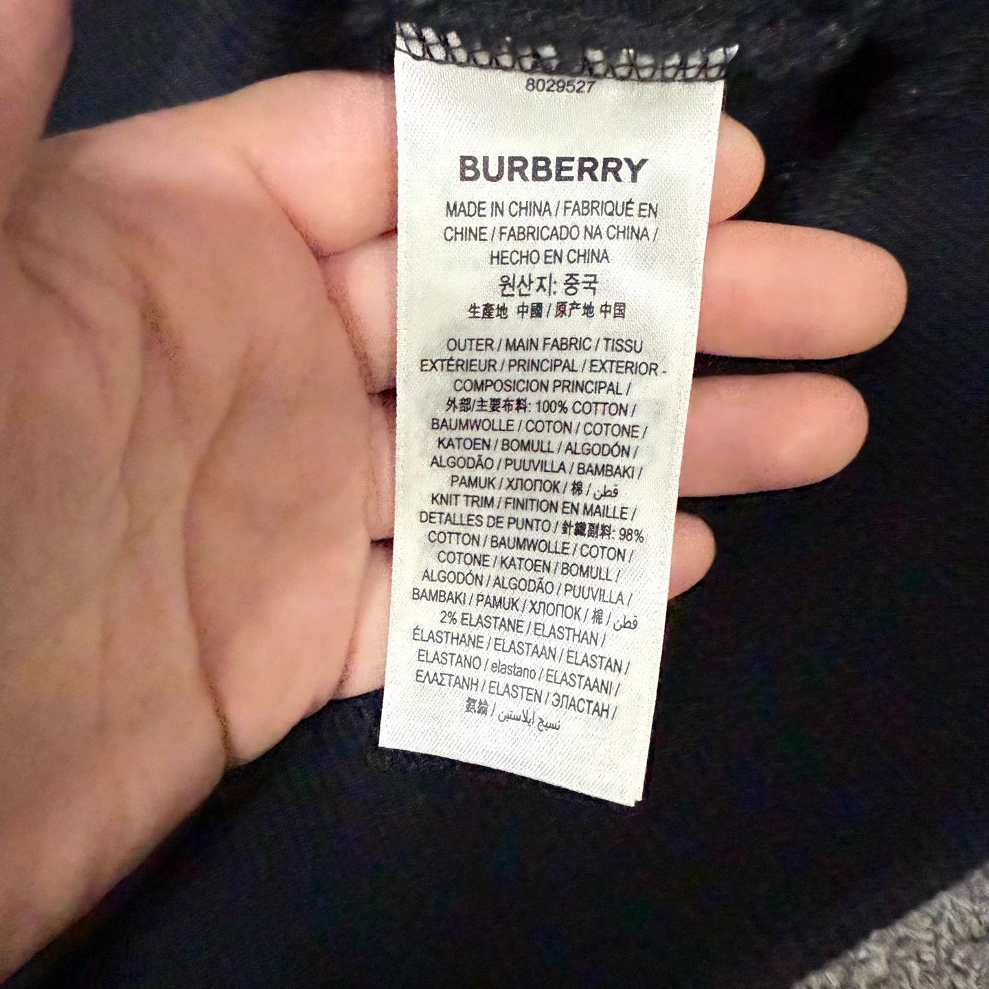 Burberry Burberry black logo arm zip hood jacket M 99new Size US M / EU 48-50 / 2 - 4 Thumbnail