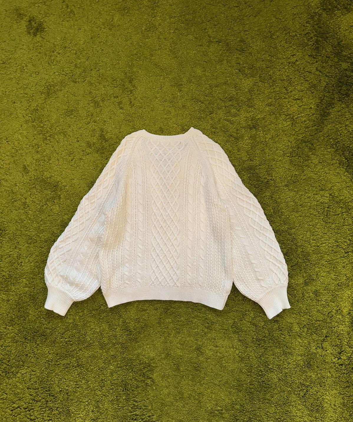Designer × Sezane Sezane oldmoney style cable knit sweater Size L / US 10 / IT 46 - 8 Thumbnail