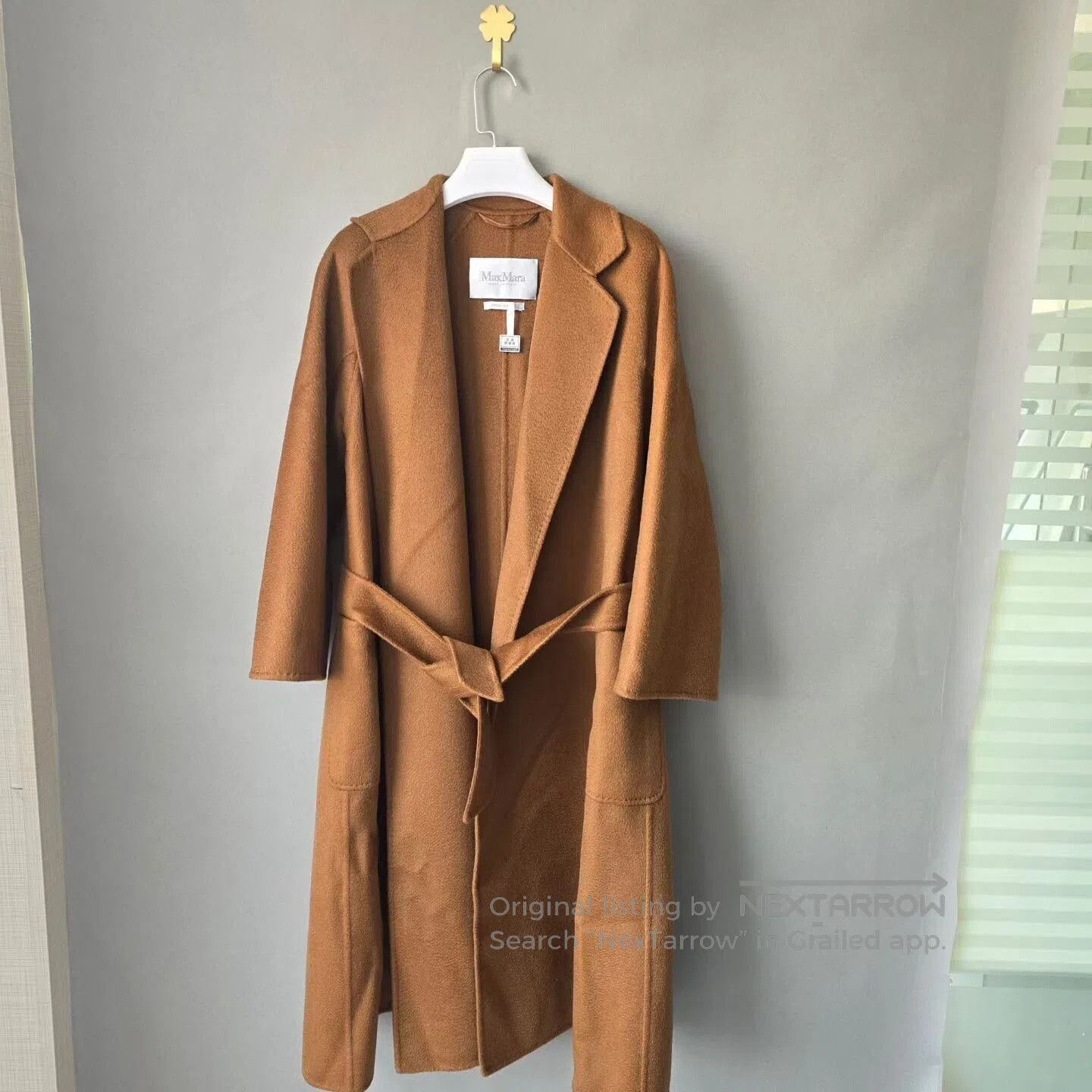 Max Mara MaxMara Ludmilla Brown Cashmere Coat. Size XS / US 0-2 / IT 36-38 - 1 Thumbnail