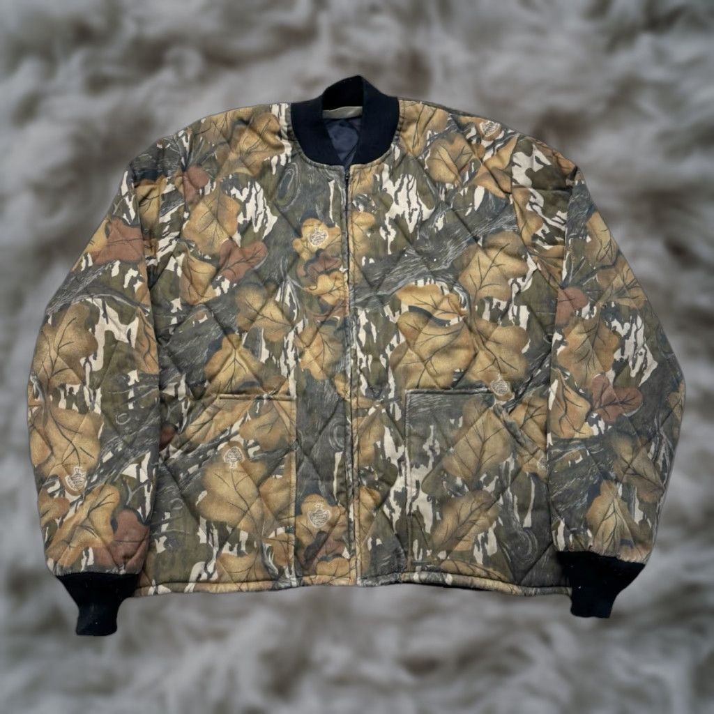 Vintage VINTAGE Mossy Oak Fall Foliage Bomber Jacket Mens L Camo Hunting 80s Tall Timber Size US L / EU 52-54 / 3 - 1 Thumbnail