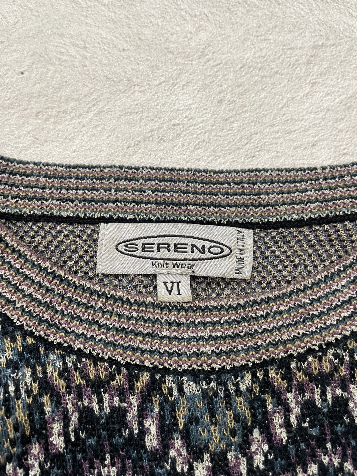If Six Was Nine 2000s Missoni Knit Sweater Zig Zag Navajo Pattern y’s LGB Size US XL / EU 56 / 4 - 4 Thumbnail
