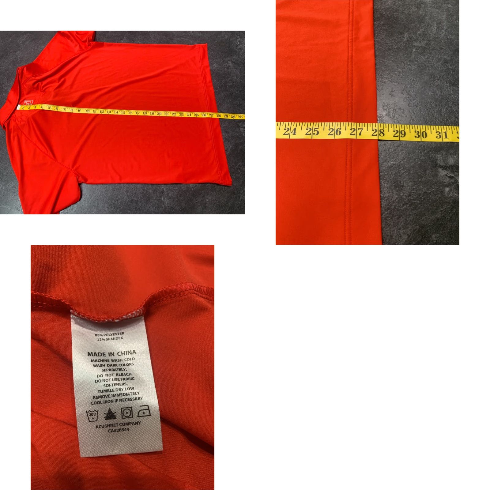 Footjoy FOOTJOY Golf Polo Shirt Men's Lightweight Red Large Short Sleeve Classic Activewear Size US L / EU 52-54 / 3 - 8 Thumbnail