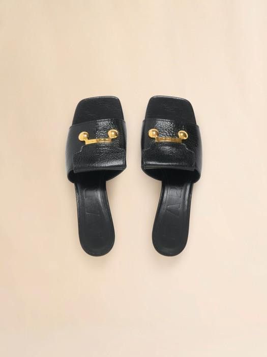 Marni o1w1db10326 Heeled Mules in Black Size US 9 / IT 39 - 2 Thumbnail
