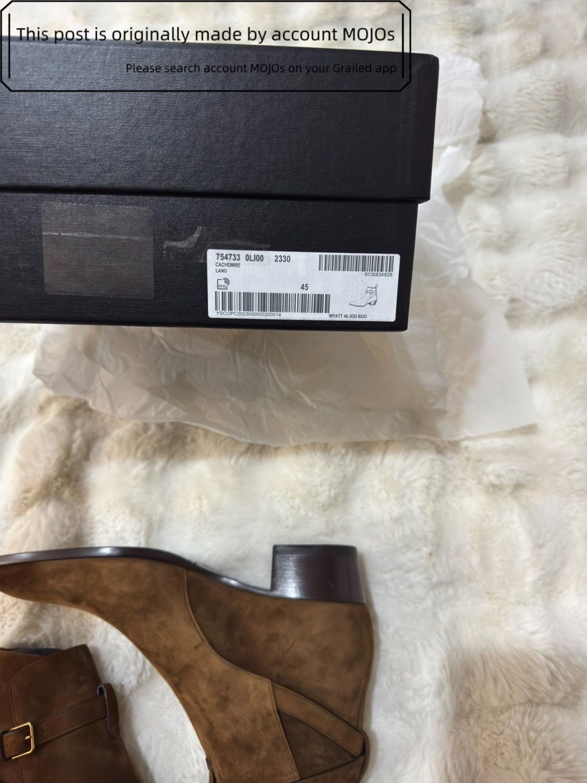 Saint Laurent Paris Sz 45 Saint Laurent Paris Cachemire Land Boots mojos13184 Size US 12 / EU 45 - 9 Thumbnail