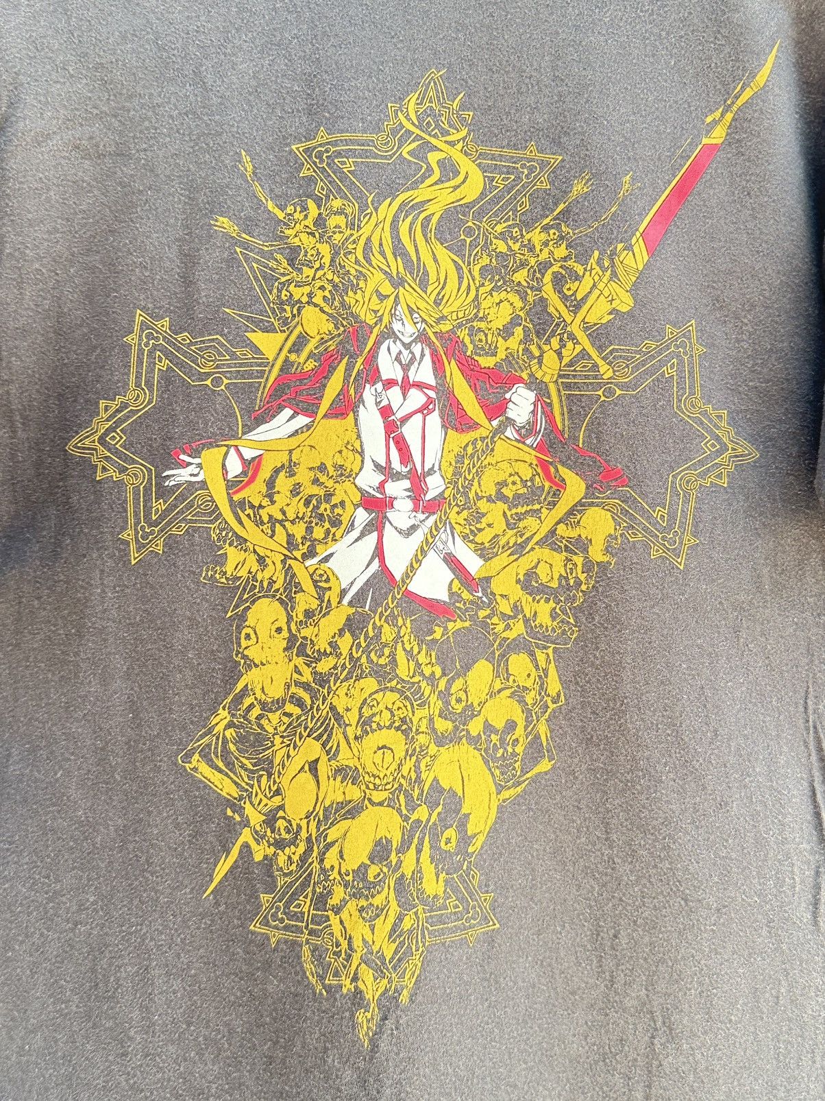 Anime Thrashed Vintage Anime Dies Irae Animation Project Sun Faded Size US L / EU 52-54 / 3 - 2 Thumbnail