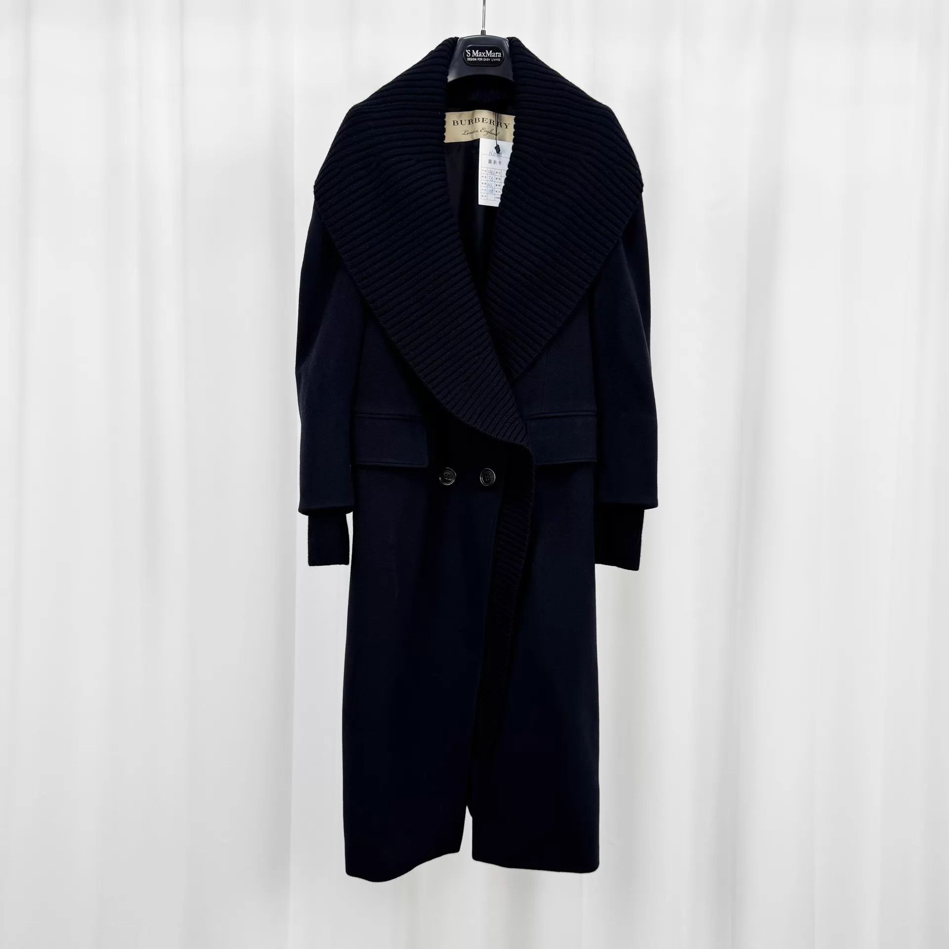 Burberry Burberry DB Cashmere Coat UK2 99N Removable Fur Size XXS / US 00 / IT 34 - 1 Thumbnail
