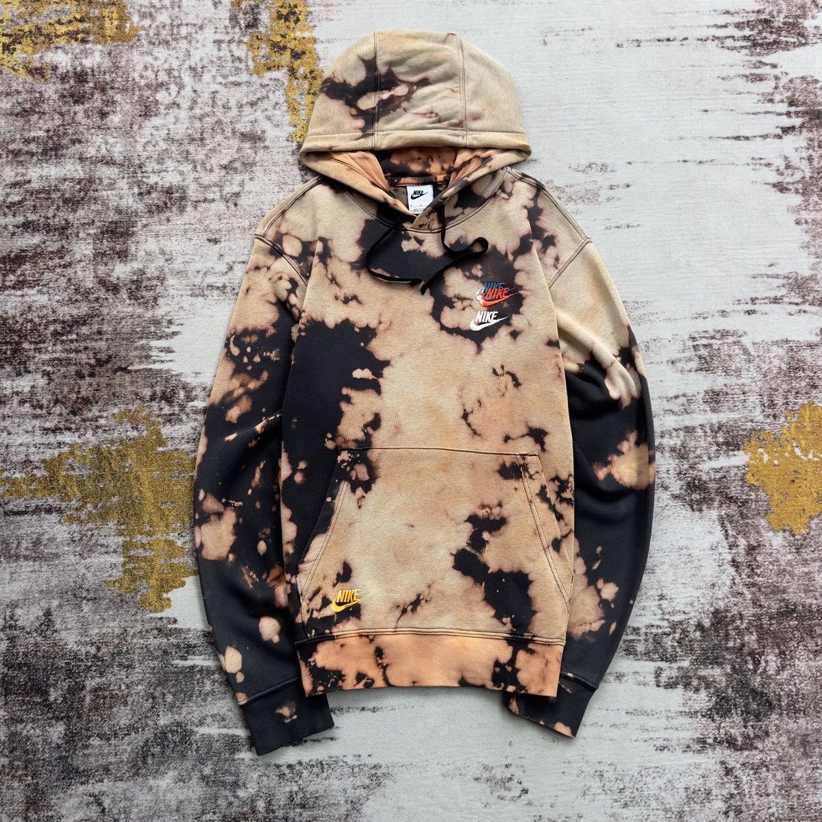 Nike NIKE SMALL SWOOSH ACID WASH HOODIE Size US M / EU 48-50 / 2 - 1 Thumbnail