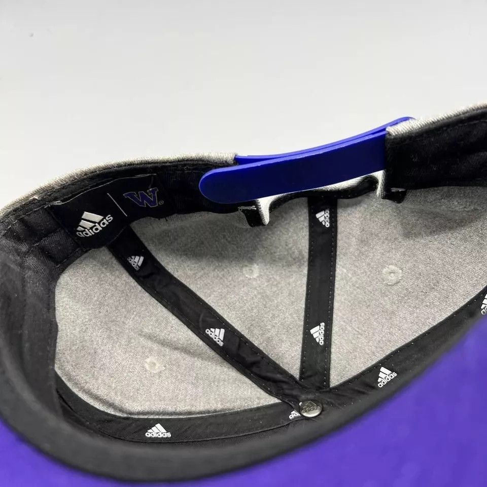 Adidas Washington Huskies Hat Men Gray Purple Adidas Snap Back Cap Size ONE SIZE - 7 Thumbnail