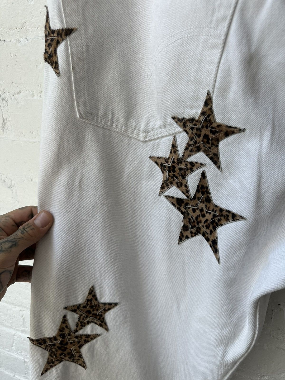 Chrome Hearts Chrome Hearts Levi Leopard Star Silver Patch 36 38 jeans Size US 36 / EU 52 - 9 Thumbnail