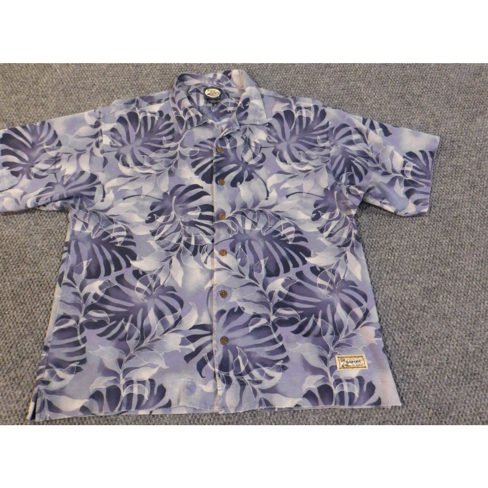 Tommy Bahama Tommy Bahama Shirt L Purple Floral Hawaiian Button-Up Casual Island Vintage Men's Size US L / EU 52-54 / 3 - 3 Thumbnail