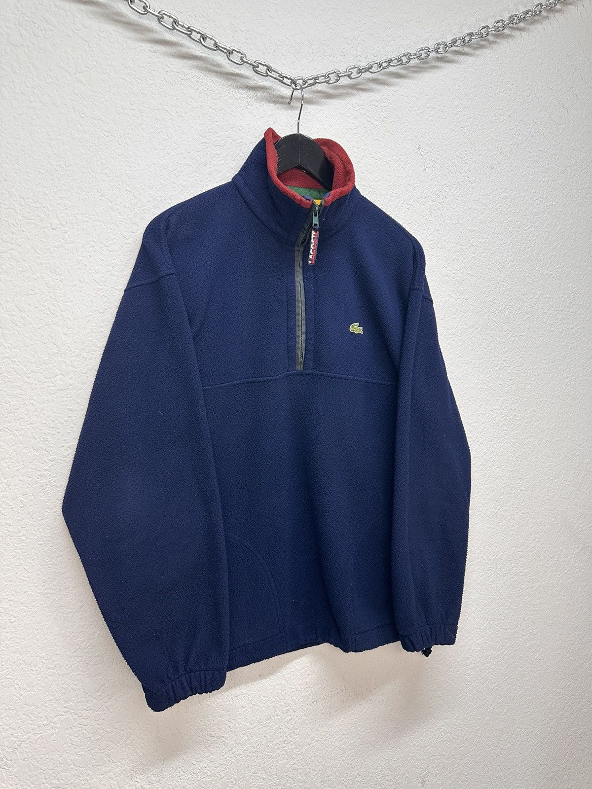 Lacoste Vintage Lacoste 1/3 zip fleece Sweater Y2K streetwear Ralph Size US M / EU 48-50 / 2 - 4 Thumbnail