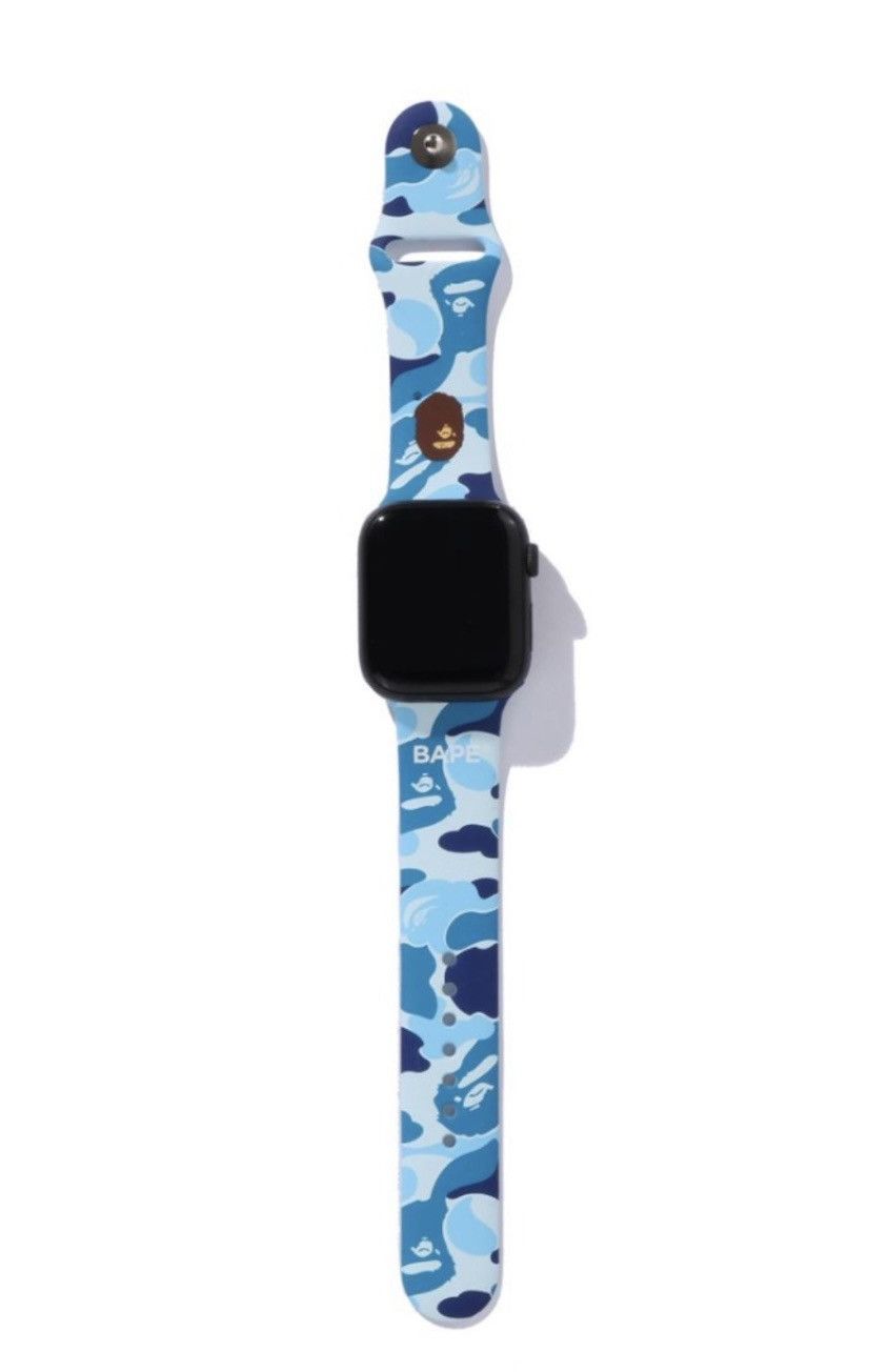 Bape Authentic ape bape abc camo apple watch band blue L 46mm new Size ONE SIZE - 2 Thumbnail
