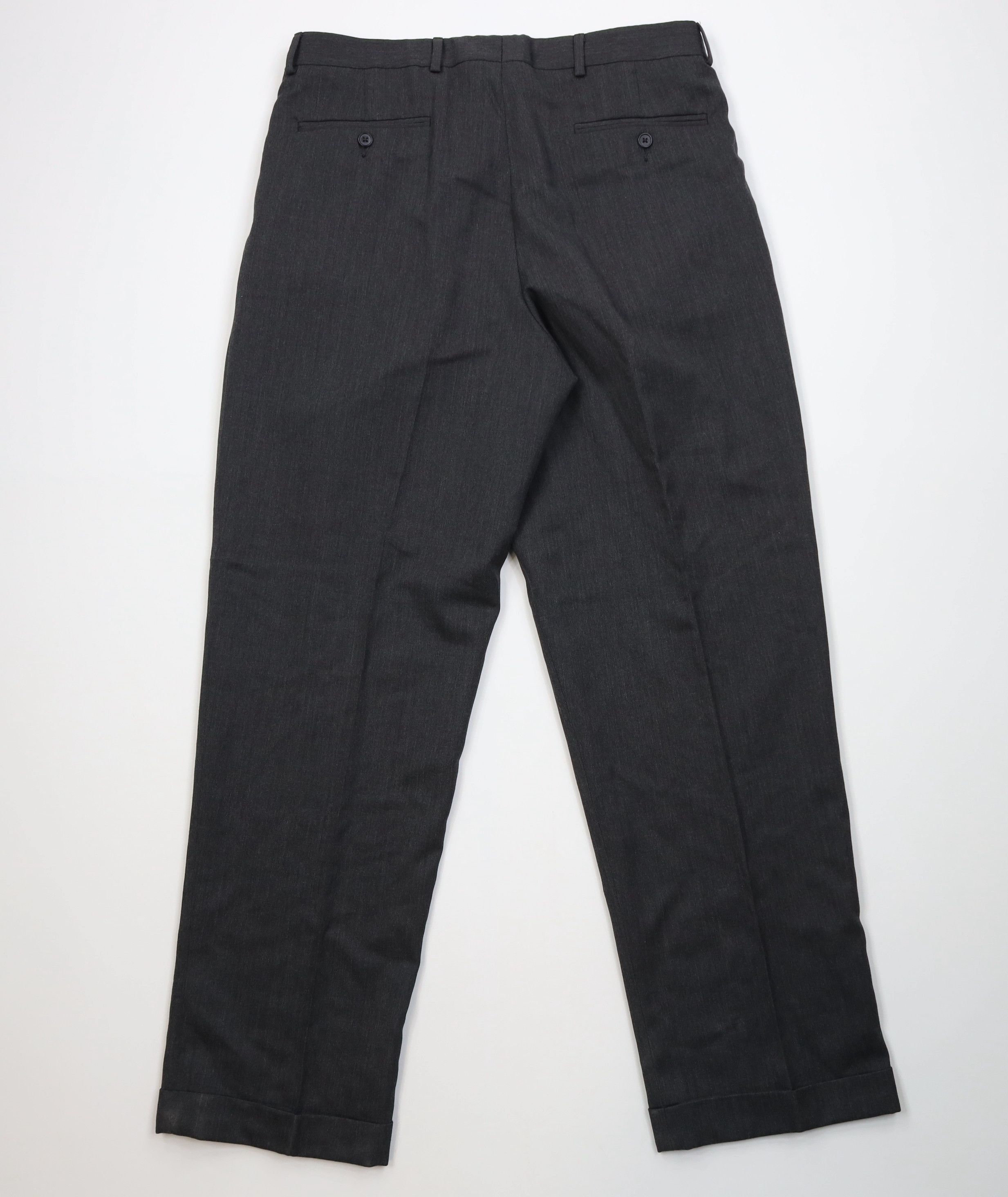 Eddie Bauer Vintage 90s Eddie Bauer Wide Leg Chino Pants Trousers Gray Size US 34 / EU 50 - 9 Thumbnail
