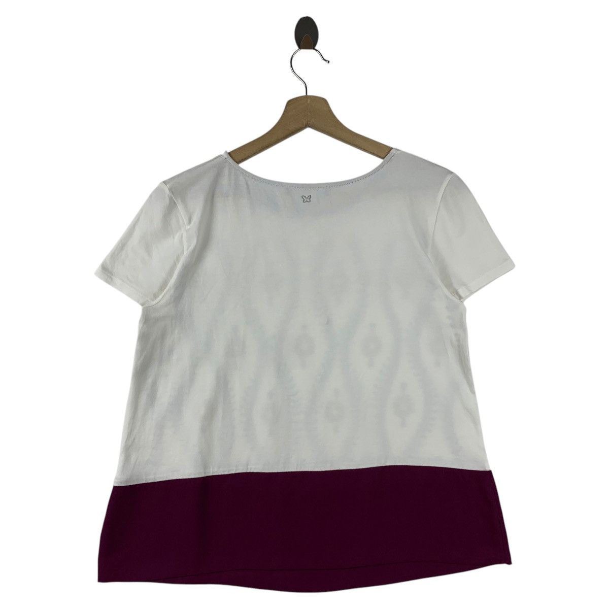Max Mara × Vintage Vintage MAX MARA art printed women tee Size S / US 4 / IT 40 - 4 Thumbnail
