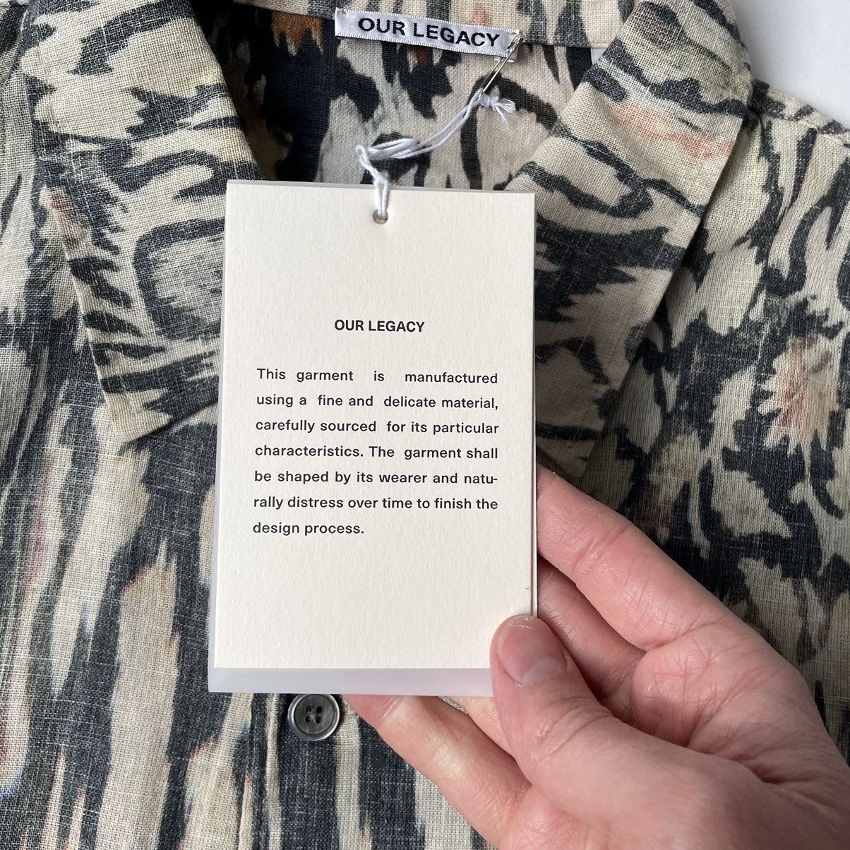 Our Legacy S/S 21 ‘Hanabi’ Print Box Shirt Size US L / EU 52-54 / 3 - 5 Thumbnail