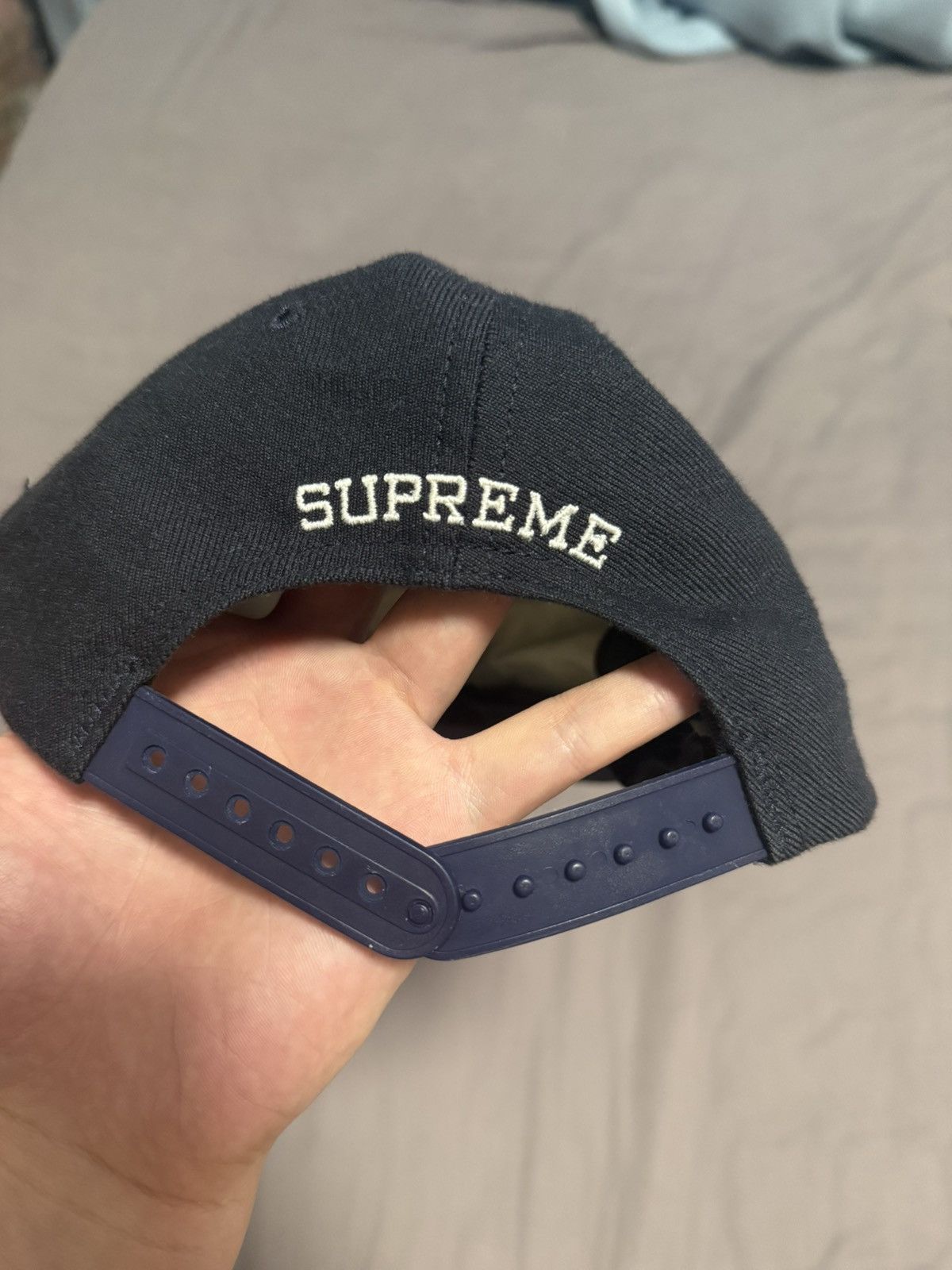 Supreme Supreme Arabic logo 6 panel cap hat navy Size ONE SIZE - 2 Thumbnail