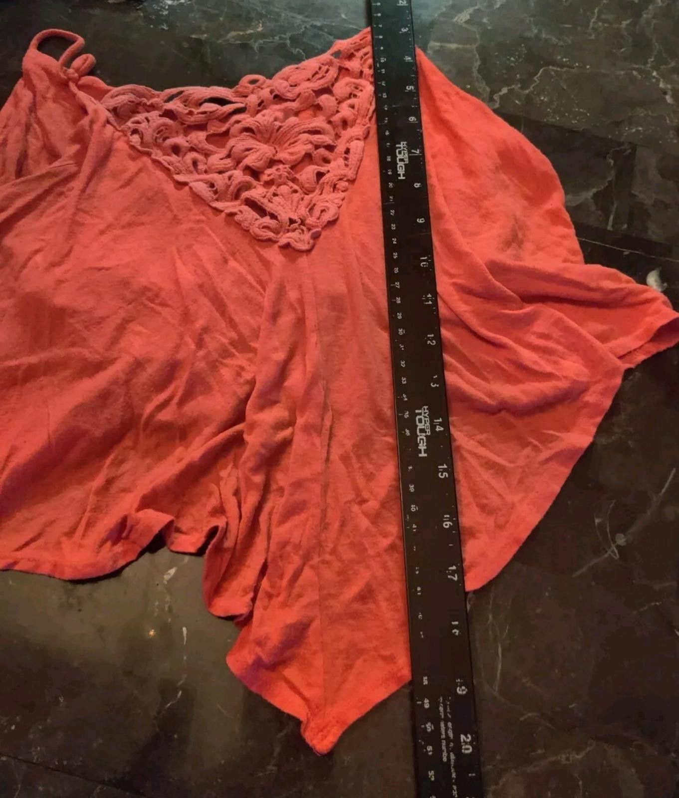 Other Monteau Womens Cropped Tank Spaghetti Strap Top Lace Detail Size M / US 6-8 / IT 42-44 - 9 Thumbnail